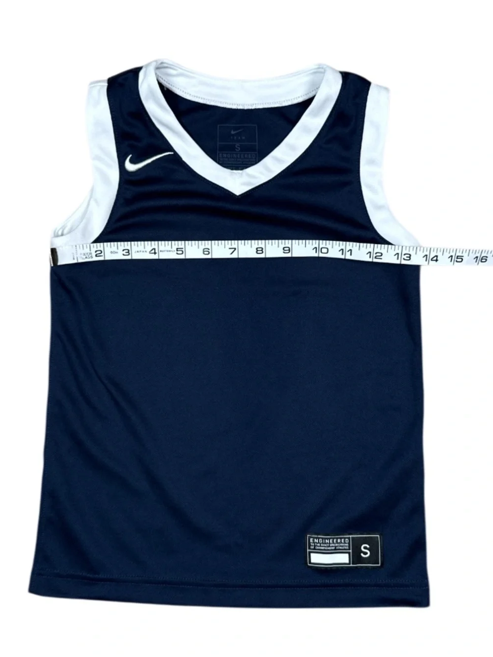 Nike Team Engineered Youth Small Navy Blue Athletic Sleeveless Tank Top